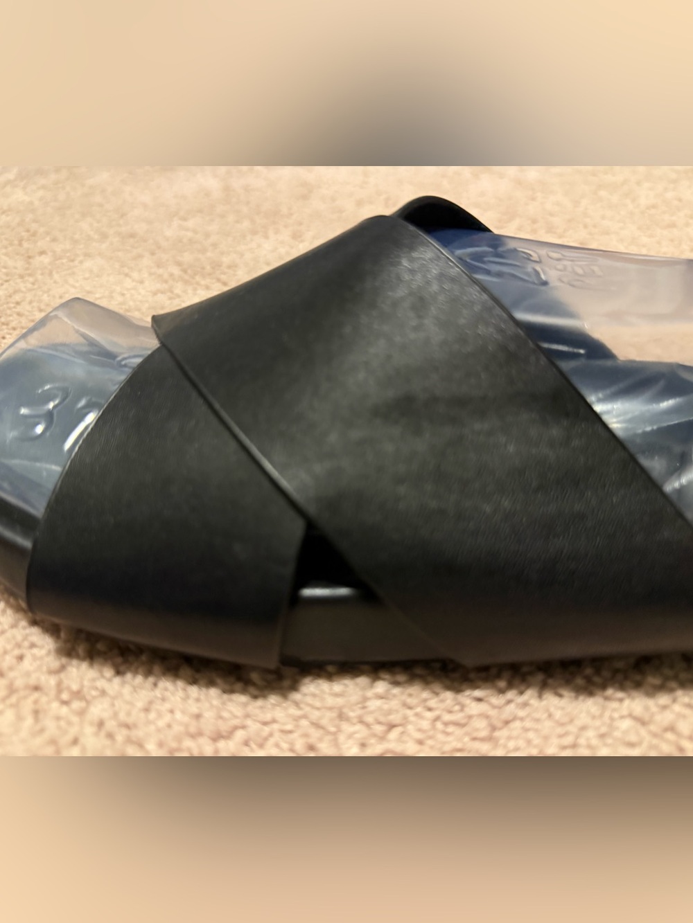 NWOT J.Crew Black Slide Sandals - Sleek Cross Strap Design Never Worn Sz 9 - Picture 8 of 10